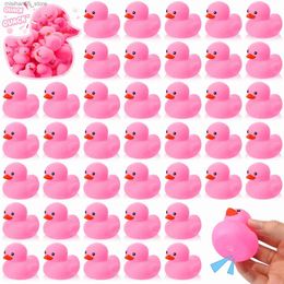 Sand Play Water Fun 48 pieces of 2-inch mini rubber duck childrens party discount bulk bath duck summer swimming pool floating toy rubber duck birthday Q240426