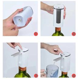 1LJ0 Bar Tools Electric wine air distributor foldable wine pump professional whisky pump adjustable fast wine filling machine wine extractor 240426