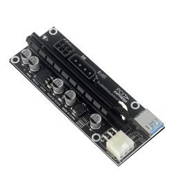2024 PCIE Riser Video Card Extension Cable Adapter PCI Express Riser PH40 Full Interface PCIE 6PIN To SATA Riser Card For Mining1. mining PCIE riser cable adapter