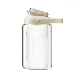 Water Bottles Refrigerator Pitcher Airtight Jug Juice Container Drink Dispenser Press Containers With Filter & Handle For Milk Iced Tea