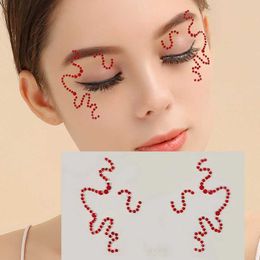 P5IM Tattoo Transfer 3D Rhinestone Sticker Eyes Face Decoration Stickers Ball Party Makeup Tool Diamond Masquerade Temporary Tattoo DIY Stickers 240427