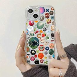 Cell Phone Cases 70s Retro Round Item Aesthetics Phone Case Cover iPhone 15 14 12 11 Pro Max XR 7 Plus Phone Case Gift Best J240426