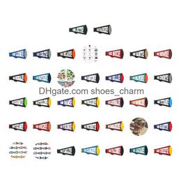 Shoe Parts & Accessories Rugby Football Basketball And Other Sports Pattern Charm For Cro C Jibbit Bubble Slides Sandals Pvc Decoratio Ot6Mt