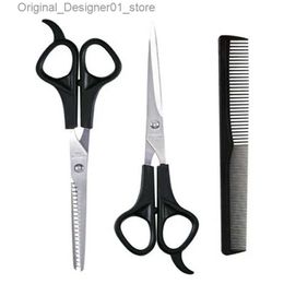 Hair Scissors 6-inch cutting kit tool for cutting thin hair combs hairdresser accessories salon hair clippers Q240426