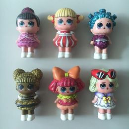 Squishy Fashion 6Pcs Lot Different Style Full Printing Sister Dolls Squishies Slow Rising Jumbo Soft Kid Anti-Stress Squeeze Toy2540