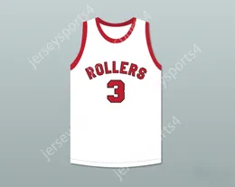 CUSTOM Mens Youth/Kids ERNIE CALVERLEY 3 PROVIDENCE STEAMROLLERS WHITE BASKETBALL JERSEY 4 TOP Stitched S-6XL