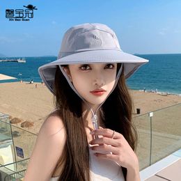 8521 Spring/summer Big Eaves Shawl Fisherman Hat Outdoor Mountaineering Sunscreen Hat Breathable Fashion Hat Female