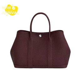 Luxury Bag Designer Bag Fashion Tote Bag Womens Bag Garden Party Silver Button Garden Bag Negonda Calf Real Leather Handbag