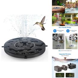 Garden Decorations Solar Fountain Floating Powered Water Pump For Bird Bath Pond Pool Outdoor