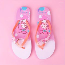 Casual Shoes Women's Cute Cartoon Decor Flip Flops Clip Toe Summer Lightweight Beach