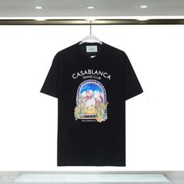 Designer Casablanc Man T Shirt Fashion Men Casual T-Shirts Man Clothing Street T-Shirts Tennis Club Casa Blanca Shorts Sleeve Clothes Luxury Shirt S-2Xl 594