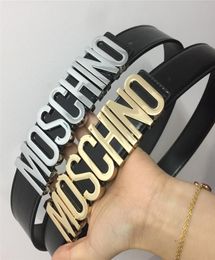 Fashion brand belt lady new gold and silver letters smooth buckle belt 2019 fashion clothing accessories high quality5062516