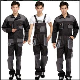 Men's Pants S-4xl 2024 Men Work Wear Bib Coverall Set Protective Clothing Worker Repair Overalls Tooling