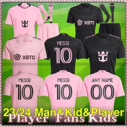 NEW 2024 MESSI Miami SUAREZ CF Soccer Jerseys Inter HIGUAIN FRAY CAMPANA YEDLIN 23 24 25 football men and kids Player Fans version shirts PARLEY ONE PLANET EARTH DAY