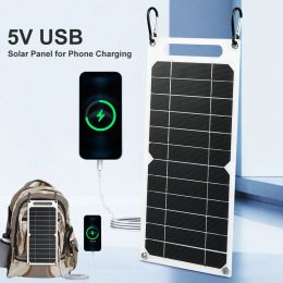 Chargers 6W Solar Charger Portable Solar Panel With 5V USB Output Waterproof Charger Panel For Outdoor Camping Backpacking Travel Cycling