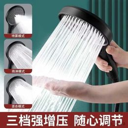 Bathroom Shower Heads 13CM Big Shower Head 3 Modes Adjustable High Quality High Pressure Water Saving Flow Shower Faucet Nozzle Bathroom Accessories