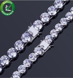 Hip Hop Jewellery Diamond Tennis Bracelet Iced Out Chains Mens Bracelets Luxury Designer Bangle Love Wedding Gifts 1Row 10mm Width 22692987