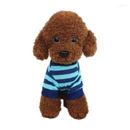 Dog Apparel Summer Stripe Tshirt Vest Pet Clothing For Small Dogs Yorkshire T Shirts Puppy Cat Clothes