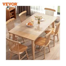 Table Cloth VEVOR PVC tablecloth transparent tablecloth 1.5mm waterproof kitchen tablecloth plastic soft glass protective cover 240426