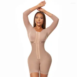 Women's Shapers Fajas Full Body Shaping Bodysuits For Long Sleeve Compression Garments After Liposuction Postpartum Shapewear Women