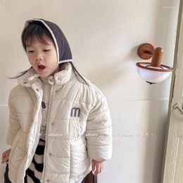 Jackets 2024 Kids Winter Warm Coat Toddler Cotton-Padded Clothes Children's Thick Outerwear Fashion Baby Boys Girls Cute Padded Jacket