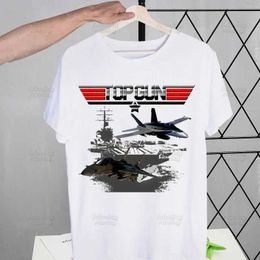 Men's T-Shirts Top Gun Fighter Maverick Goose Harajuku Mens tshirt Unisex Short Slve T shirt Cool Casual T-shirt Male Strtwear Tops T240425