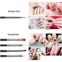Nail Art Kits Nails Things Brushes For Manicure Set Accessories Tools Supplies Professionals Setnail Drop Delivery Otb9F
