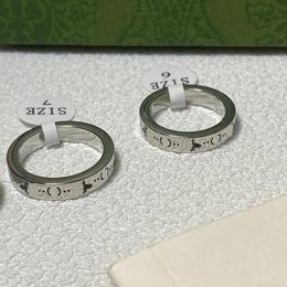 Classic Designer Wedding Rings Band Rings Fashion Silver Plated Letter Bee Ring Designer for Women Jewelry Accessories Couple Love Gift