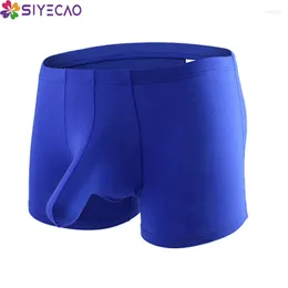 Underpants Men Underwear Boxer Elephant Nose Big Bulge Pouch Modal Seamless Breathable Sexy Shorts Mens Panties