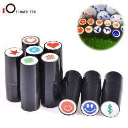 Aids 3 Pcs Set Quick Dry Golf Ball Stamp Stamper Marker Seal Impression Club Tool Accessories Golfer Training Aid Gift Drop Shipping