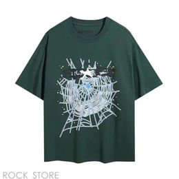 Spider Hoodie Tshirt Designer T Shirt Mens Tshirt Top Quality Print Round Neck Hip Hop Rap Pure Loose Version Short Sleeve Fashion Brand Spider 555 89