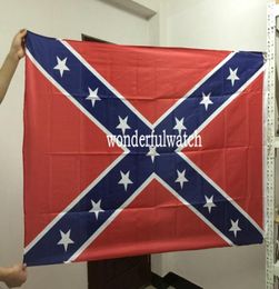 Two Sides Printed Flag Confederate Civil War Flag National Polyester Flag 5 X 3FT 50pcs DHL free shipping9697618