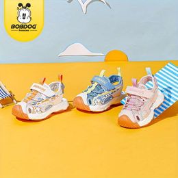 Bobdog House Unisex Kid의 가까운 발가락 통기성 샌들, 소년의 소녀 야외 활동을위한 편안한 미끄럼 방향 해변 신발