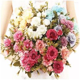 Decorative Flowers 2pcs Reusable Atmosphere Moratu Home Decor Artificial Flower Dahlia Preserved