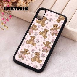 Cell Phone Cases Iretmis phone case is suitable for iPhone 6 6S 7 8 Plus X XS XR 11 12 13 MINI 14 15 PRO MAX rubber silicone bear y ballet troupe J240426