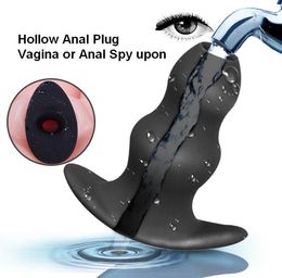 Silicone Hollow Enema Anal Plug Anus Vagina Peep SM Erotic Toys Prostate Massager Butt Plug Anal Beads Sex Toys8673838