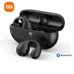 Headphones XIAOMI Micro Earclip Headphones Bluetooth 5.3 Waterproof Open Ear Earring Earphone Small Wireless Earbuds For Workout Office