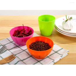 Dinnerware Sets 3/6/12 Pcs Reusable Salad Bowls Plastic Colourful Facial Mask Seasoning Home Household (Random Color)