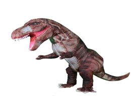 2020Newest Triceratops Cosplay T rex Dino Spinosaurus Inflatable Costume for Adult Kid Fancy Dress up Halloween Party Anime Suit Y4155708