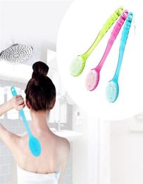 Long Handled Lotion Oil Cream Applicator Head Body Leg Back Bath Brush Scrub Massager Shower Rubbing Brush Bath Supplies Tools15 Y7174854