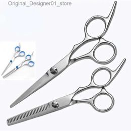 Hair Scissors Stainless steel clippers for hair professional hairdresser thin clipper hairdresser 6-inch styling tool Q240426