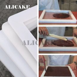 Moulds Frame Manual Nama Chocolate Molds Thickness 512mm Transparent Detachable Acrylic Square Chocolate Mould Cake Decoration Tools