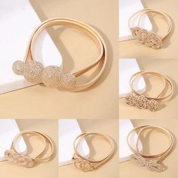 Belts Elastic Buckle Gold Waistband Clothing Supplies Elegant Waist Belt Sweater Decorative Dress Women