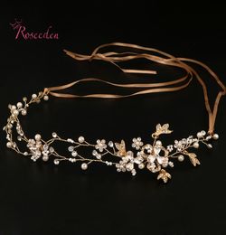 Handmade Bridal Hair Accessories New Tiara Head Piece crystal head piece Women Girls rhinestone pageant tiaras and crowns RE682 Y23047475