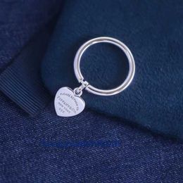 Women Band Tiifeany Ring Jewellery s925 Sterling Silver Heart Charm with Popular Design Fashionable Personalised for Girlfriend on Festival