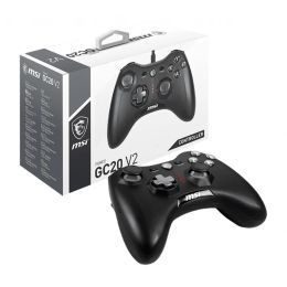 Players MSI FORCE GC20 V2 Gaming Controller Supports PC and Android Wired Gamepad With Dual Vibration Motors Inside Gaming Gear