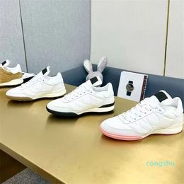 15A Womens White Casual Designer Shoes Lace Up Travel Leather Sneaker 100% Cowhide Lady Thick Soled Running Trainers Woman Shoe Platform Gym Sneakers Size 5 s 5