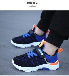 Boots 2024 Children Fashion Sports Shoes Spring Mesh Breathable Casual Sneakers For Boys Lightweight Running Shoes Size 28 to 40