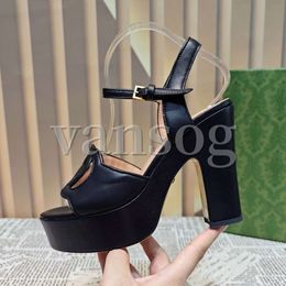 Summer Fashion Sandals Женская дизайнер простая водонепроницаемая платформа высокие каблуки сексуальные кожа