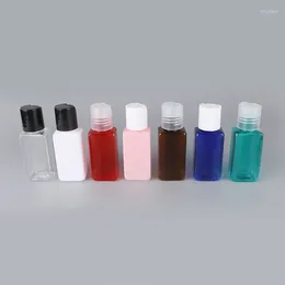 Storage Bottles 100pcs 30ml Plastic Transparent Disc Cap PET Bottle Shower Gel Lotion Refillable 30cc Small Size Travel